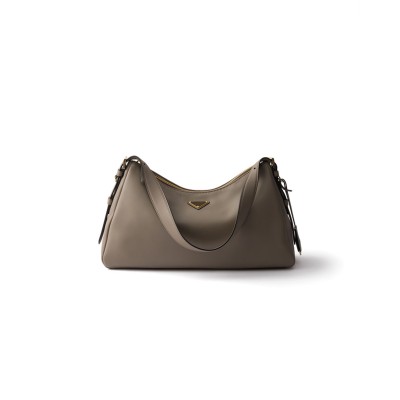 PRADA AIMÉE LARGE LEATHER SHOULDER BAG 1BC228 (39*23*12cm) 